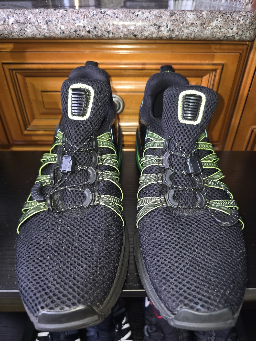 Nike Shox Gravity In Black And Gorge Green Sz 11